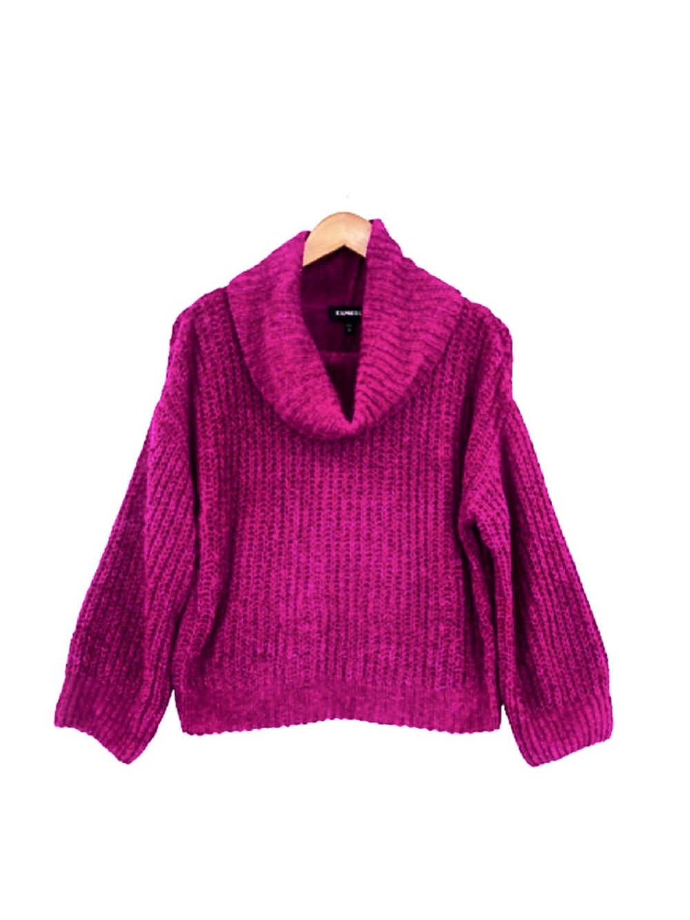 Magenta Express chenille cowlneck cowl sweater Klein free people Anthropologie